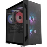 SilverStone FARA H1M Micro Torre Negro, Cajas de torre negro, Micro Torre, PC, Negro, micro ATX, Mini-DTX, Mini-ITX, Plástico, Acero, 16 cm