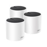 TP-Link DECO X55 (3-Pack) Doble banda (2,4 GHz / 5 GHz) Wi-Fi 6 (802.11ax) Blanco Interno, Router blanco, Blanco, Interno, Enrutador de malla, Doble banda (2,4 GHz / 5 GHz), Wi-Fi 6 (802.11ax), 3000 Mbit/s