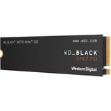 WD Black SN770 M.2 2000 GB PCI Express 4.0 NVMe, Unidad de estado sólido negro, 2000 GB, M.2, 5150 MB/s