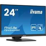 iiyama ProLite T2454MSC-B2AG pantalla para PC 60,5 cm (23.8") 1920 x 1080 Pixeles Full HD LED Pantalla táctil Multi-usuario Negro, Monitor LED negro (mate), 60,5 cm (23.8"), 1920 x 1080 Pixeles, Full HD, LED, 4 ms, Negro