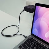 ADATA CACC-100PN-BK cable USB USB 2.0 1 m USB C 480 Gbit/s Negro negro, 1 m, USB C, USB C, USB 2.0, 480 Gbit/s, Negro