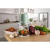 Ariete 0438/04 0,6 L 400 W Verde, Trituradora verde claro/Crema, 0,6 L, Verde, Acero inoxidable, Botones, 400 W, 125 mm