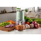 Ariete 0438/04 0,6 L 400 W Verde, Trituradora verde claro/Crema, 0,6 L, Verde, Acero inoxidable, Botones, 400 W, 125 mm