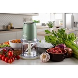 Ariete 0438/04 0,6 L 400 W Verde, Trituradora verde claro/Crema, 0,6 L, Verde, Acero inoxidable, Botones, 400 W, 125 mm