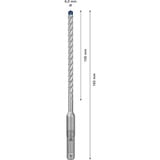 Bosch Expert Broca para martillo SDS plus-7X, Taladro Martillo perforador, Hammer drill bit, 6 mm, 165 mm, Concreto, Piedra, 10 cm