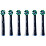 Braun Oral-B Pro Cross Action cabezales de repuesto paquete de 6, Cabezal de cepillo negro