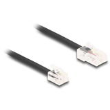 DeLOCK Cable telefónico con conector RJ-45 > conector RJ-11 negro