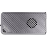 DeLOCK Carcasa para unidad M.2 NVMe USB 40 Gbps estilo gaming, Caja de unidades gris