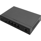 Digitus 4+1 puertos Gigabit PoE, Interruptor/Conmutador negro