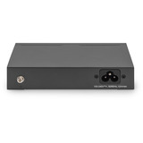 Digitus 4+1 puertos Gigabit PoE, Interruptor/Conmutador negro
