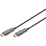 Digitus Cable de fibra óptica híbrido HDMI AOC, UHD 4K negro