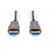 Digitus Cable de fibra óptica híbrido HDMI AOC, UHD 4K negro