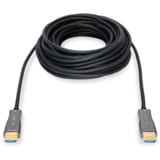 Digitus Cable de fibra óptica híbrido HDMI AOC, UHD 4K negro