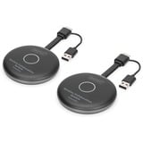 Digitus Click & Present Pro - Sistema de colaboración inalámbrico, Alargador de HDMI negro