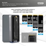 Digitus DA-71157 USB M.2 SSD, Caja de unidades aluminio