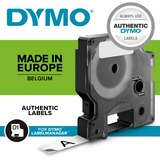 Dymo D1 etiquetas auténticas | impresión negra sobre fondo transparente | 12 mm × 7 m | etiquetas autoadhesivas para etiquetadoras LabelManager, Cinta de escritura Negro sobre transparente, Poliéster, Bélgica, -18 - 90 °C, DYMO, LabelManager, LabelWriter 450 DUO