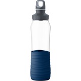 Emsa N3100600, Botella de agua transparente/Azul oscuro