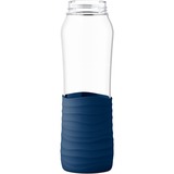 Emsa N3100600, Botella de agua transparente/Azul oscuro