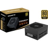 GIGABYTE P850GM unidad de fuente de alimentación 850 W 20+4 pin ATX ATX Negro, Fuente de alimentación de PC negro, 850 W, 100 - 240 V, 50/60 Hz, 12 A, 6 A, Activo