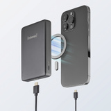 Intenso Magnetic Wireless Powerbank MW10000 Gris, Banco de potencia gris