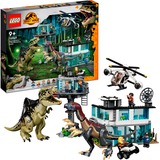 LEGO 76949 Ataque del Giganotosaurio y el Therizinosaurio de Juguete, Juegos de construcción Juego de construcción, 9 año(s), Plástico, 658 pieza(s), 1,48 kg