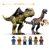 LEGO Jurassic World 76949 Ataque del Giganotosaurio y el Therizinosaurio, Dinosaurios Juguetes, Juegos de construcción Dinosaurios Juguetes, Juego de construcción, 9 año(s), Plástico, 658 pieza(s), 1,48 kg