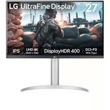 LG 27UP650K-W.AEU pantalla para PC 68,6 cm (27") 3840 x 2160 Pixeles 4K Ultra HD LED Blanco, Monitor LED blanco/Plateado, 68,6 cm (27"), 3840 x 2160 Pixeles, 4K Ultra HD, LED, 5 ms, Blanco