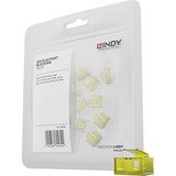 Lindy 40483 tapa conector eléctrico, Protección contra robos amarillo
