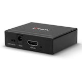 Lindy Divisor HDMI 4K de 2 puertos, Splitter HDMI negro