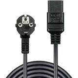 Lindy Stromversorgung Negro 2 m CEE7/4 IEC C19, Cable negro, 2 m, CEE7/4, IEC C19