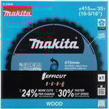 Makita Hoja de sierra circular EFFICUT, Ø 415mm, 35 dientes 