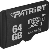 Patriot PSF64GMDC10 memoria flash 64 GB MicroSDXC UHS-I Clase 10, Tarjeta de memoria negro, 64 GB, MicroSDXC, Clase 10, UHS-I, 80 MB/s, Class 1 (U1)