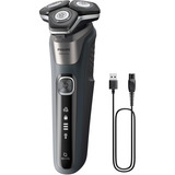 Philips Serie 5000 S5887/13, Máquina de afeitar carbón/Gris, Máquina de afeitar de rotación, Gris, SteelPrecision blades, Botones, LED, SH71