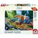 Schmidt Spiele Jeff Haynie: Con la caravana en las montañas, Puzzle 