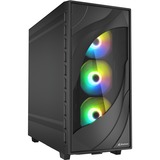 Sharkoon Rebel C80M RGB, Cajas de torre negro