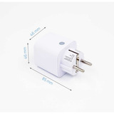Shelly Plug M Gen3, Toma de corriente con interruptor blanco