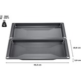 Siemens HZ530000 pieza y accesorio de hornos Bandeja de cocina Negro Acero, Bandeja para hornear antracita, Bandeja de cocina, Siemens, Acero, Horno, Negro, 440 mm