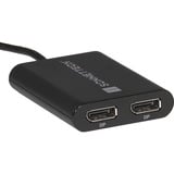 Sonnet USB3-DDP4K adaptador de cable de vídeo USB tipo A 2 x DisplayPort Negro negro, USB tipo A, 2 x DisplayPort, Macho, Hembra, Derecho, Derecho