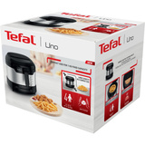 Tefal Uno FF215D Sencillo 1,8 L Independiente 1600 W Freidora Negro, Acero inoxidable acero fino/Negro, Freidora, 1,8 L, 1 kg, 1,8 L, 150 °C, 190 °C