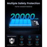 UGREEN PB312 20.000mAh 22.5W Powerbank, Banco de potencia negro