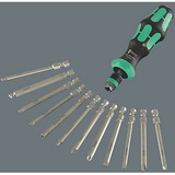 Wera 838 RA-R L Portabits manual con función de trinquete, Destornillador negro/Verde