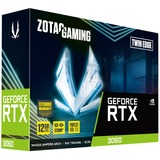 ZOTAC GAMING GeForce RTX 3060 Twin Edge NVIDIA 12 GB GDDR6, Tarjeta gráfica GeForce RTX 3060, 12 GB, GDDR6, 192 bit, 7680 x 4320 Pixeles, PCI Express x16 4.0