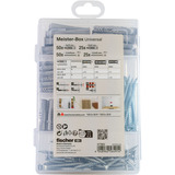 fischer Caja Maestro Universal + tornillos, Pasador gris claro
