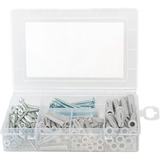 fischer Caja Maestro Universal + tornillos, Pasador gris claro
