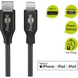 goobay 39445 cable de conector Lightning 1 m Negro negro, 1 m, Lightning, USB C, Macho, Macho, Negro