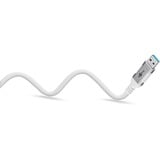 goobay Cable Ethernet USB-A 3.2 Gen1 con conector > conector RJ-45, Adaptador de red blanco