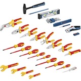 Bosch Maletín de electricista VDE, 37 piezas, Kit de herramientas rojo/Amarillo