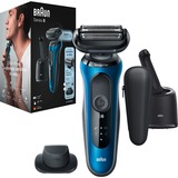 Braun Series 6 61-B7200CC, Máquina de afeitar negro/Azul