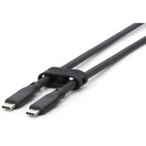 Digitus Cable de conexión de silicona USB 3.2 Gen 2 USB-C > USB-C negro