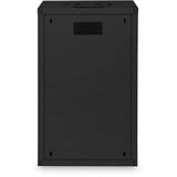 Digitus Carcasa de pared de la serie Unique - 600 x 450 mm (an. x pr.), Armario IT negro, Bastidor de pared, 100 kg, Negro